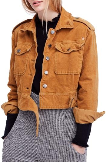 Women's Free People Everlyn Jacket - Brown