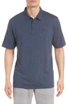 Men's Travis Mathew Jq Fit Stripe Polo, Size Medium - Blue