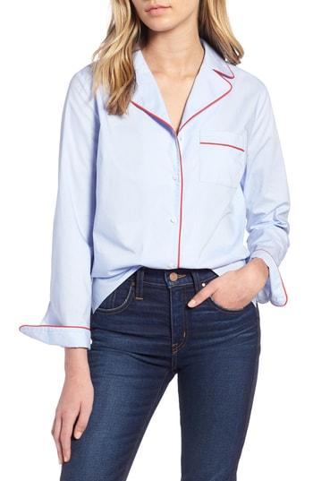 Women's 1901 Pajama Shirt, Size - Blue
