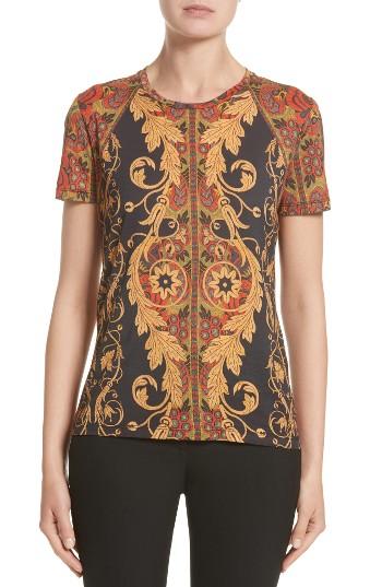 Women's Etro Print Cotton Tee Us / 48 It - Black