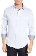 Men's Stone Rose Regular Fit Bird's Eye Knit Sport Shirt - Blue