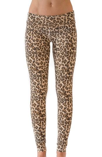 Women's Ragdoll Leopard Print Leggings - Beige