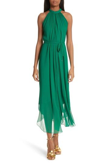 Women's Saloni Iris Pleated Midi Dress - Green
