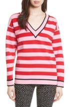 Women's Diane Von Furstenberg Stripe Pullover, Size - Pink