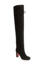 Women's Christian Louboutin Alta Gant Over The Knee Boot .5us / 35.5eu - Grey