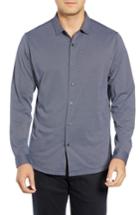 Men's Robert Barakett Colby Regular Fit Knit Sport Shirt - Blue