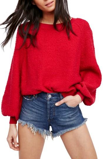 Women's Free People Found My Friend Sweatshirt - Red
