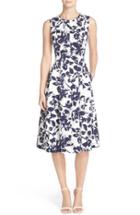 Women's Eliza J Floral Print Faille Midi Dress