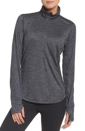 Women's Brooks 'dash' Half Zip Jacket, Size - Grey