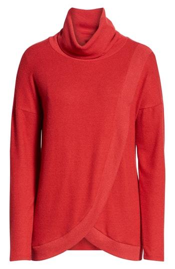 Women's Gibson Cozy Turtleneck - Red