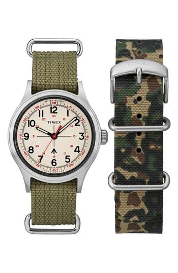Men's Timex X Todd Snyder The Military Nato Strap Watch Set, 40mm