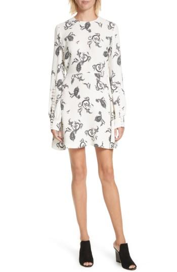 Women's A.l.c. Lauren Print Silk Dress - Ivory