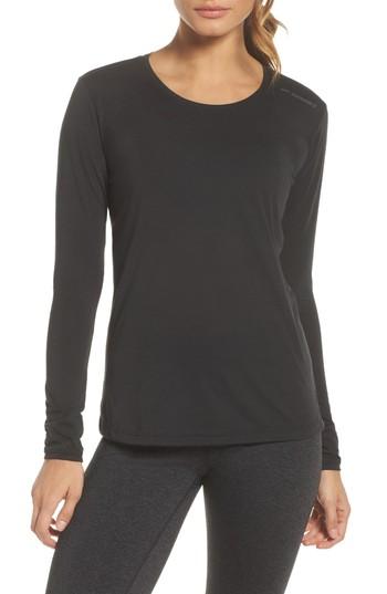 Women's Brooks Distance Long Sleeve Tee - Black