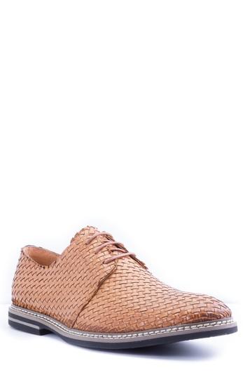 Men's Zanzara Cassatt Basketweave Derby M - Brown
