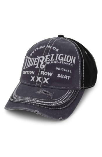 Men's True Religion Brand Jeans 'triple X' Baseball Cap - Grey