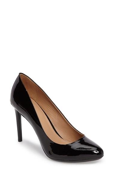 Women's Calvin Klein Salene Water Resistant Pump .5 M - Black
