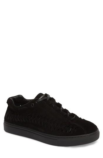 Men's Hip And Bone Leather Wire Sneaker .5 M - Black