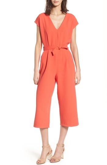 Women's Bishop + Young Wide Leg Jumpsuit - Red