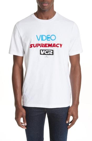 Men's Ps Paul Smith Video Supremacy Graphic T-shirt - White