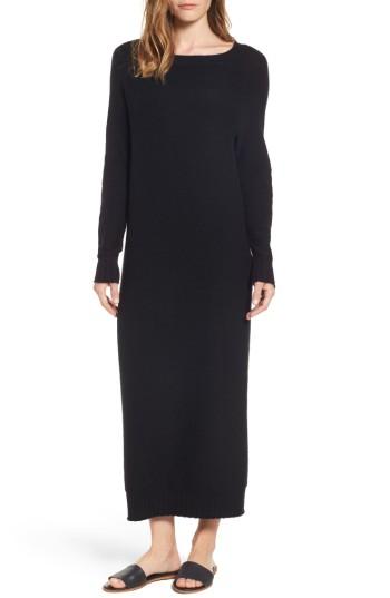 Women's Hinge V-back Sweater Dress - Black
