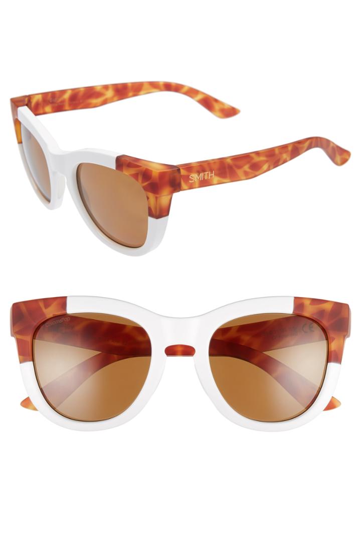 Women's Smith Sidney 55mm Chromapop Polarized Cat Eye Sunglasses -