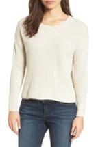Women's Lucky Brand Lace-up Back Sweater - Beige