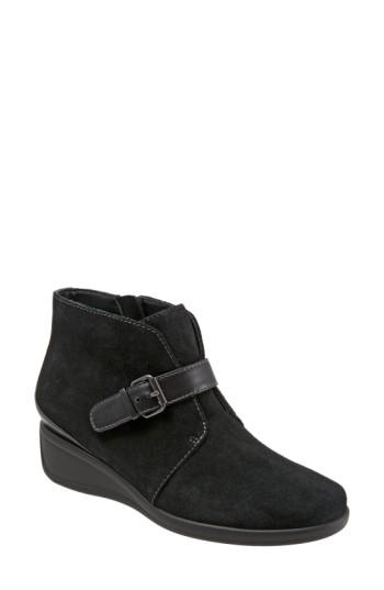 Women's Trotters 'mindy' Wedge Bootie .5 M - Black
