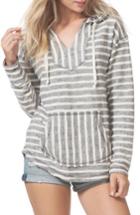 Women's Rip Curl Love Sick Stripe Hoodie - Grey