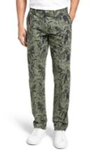 Men's Bonobos Foundation Print Slim Fit Trousers X 30 - Green