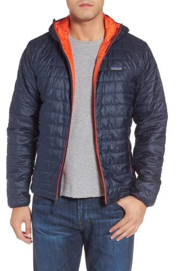 Men's Patagonia Nano Puff Hooded Jacket - Blue