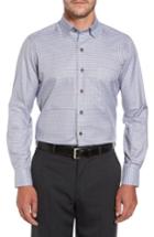 Men's David Donahue Plaid Regular Fit Sport Shirt - Brown