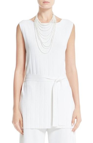 Women's Fabiana Filippi Belted Rib Knit Tank