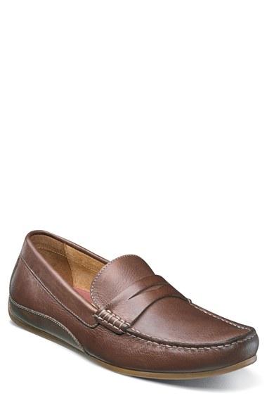 Men's Florsheim Oval Driving Shoe D - Brown