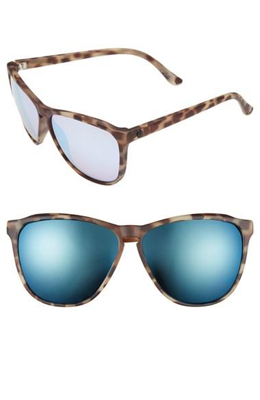 Women's Electric 'encelia' 61mm Retro Sunglasses - Nude Tortoise/ Rose Sky Blue