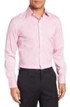 Men's Bonobos Jetsetter Slim Fit Stretch Check Dress Shirt .5 - 35 - Pink