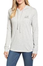 Women's Vineyard Vines Long Sleeve Slub Whale Hoodie - Grey