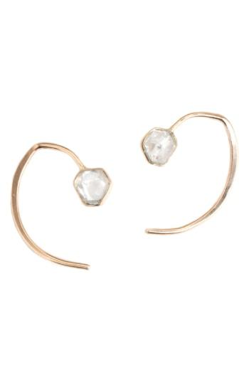 Women's Melissa Joy Manning Mini Herkimer Wishbone Earrings