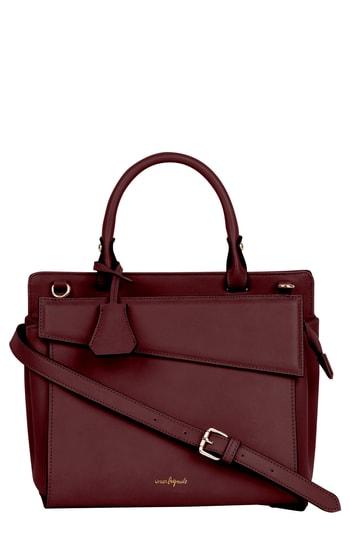 Urban Originals Art Escape Vegan Leather Satchel - Burgundy