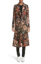 Women's Stella Mccartney Floral Tapestry Long Coat Us / 44 It - None