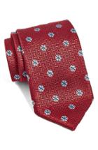 Men's Ermenegildo Zegna Medallion Silk Tie, Size - Red