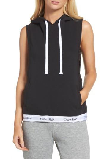 Women's Calvin Klein Sleeveless Lounge Hoodie