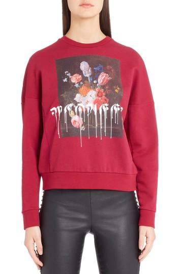 Women's Alexander Mcqueen Paint Drip Graphic Sweatshirt Us / 34 It - Pink