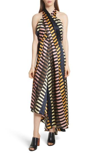 Women's Apiece Apart Nightingale Silk Halter Dress - Black