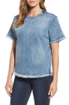 Women's Kenneth Cole New York Zip Detail Denim Tee