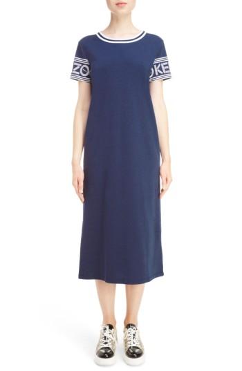 Women's Kenzo Cotton Jersey Skate Dress - Blue