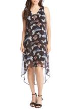 Women's Karen Kane Print High/low Dress - Blue