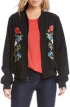 Women's Karen Kane Embroidered Bomber Jacket