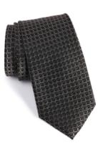 Men's Nordstrom Men's Shop White Pip Geometric Silk Tie