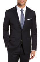 Men's Bonobos Jetsetter Trim Fit Stretch Wool Suit Jacket L - Black