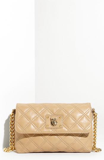 MARC JACOBS 'The Single' Quilted Crossbody Bag Camel One Size